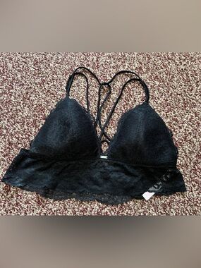 PINK Victoria's Secret Black Lace Bralette